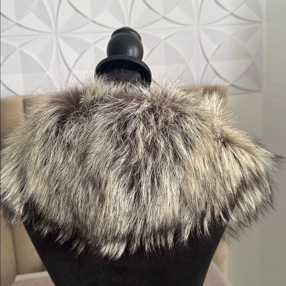 Genuine Fox fur wrap scarf EMBA - Picture 8 of 16